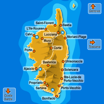 Corse : visiter, Corse-du-Sud, Haute-Corse, Ajaccio, traversée